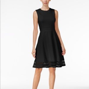 NWT Calvin Klein Black fit & flare dress size 22w